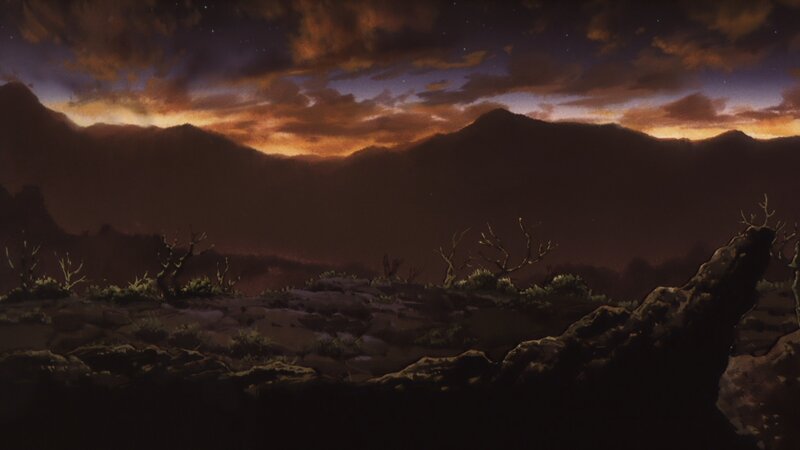 Mountain Landscape at Dusk — Brown