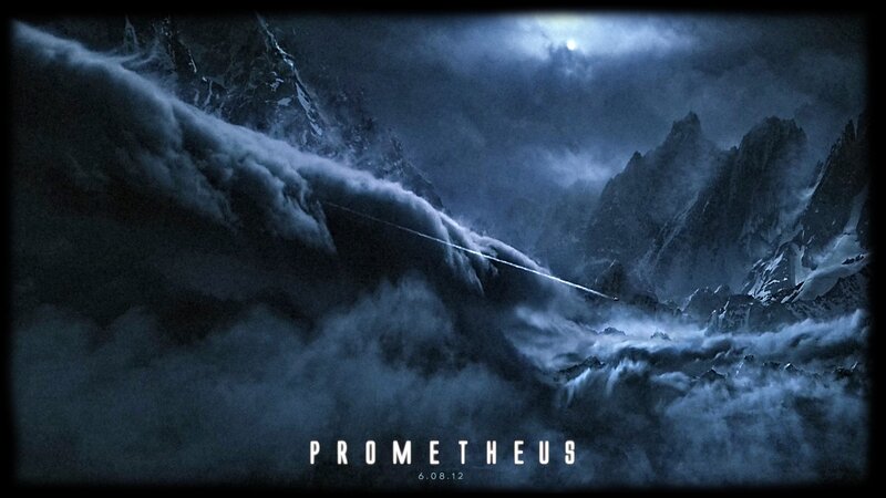 Mountain Landscape at Night — Blue, Dramatic