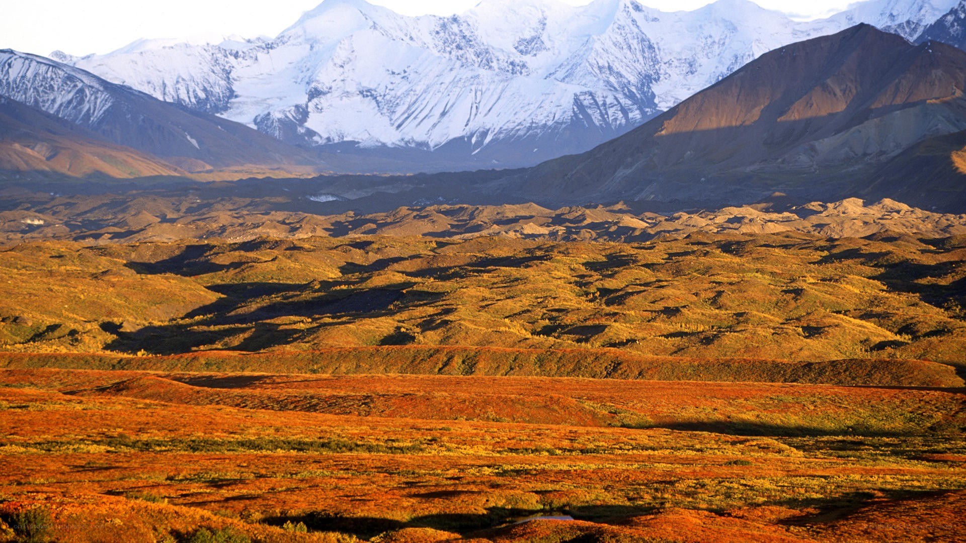 mountain landscape at sunset