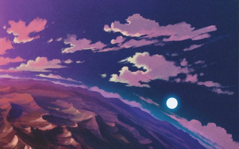 mountain landscape at twilight