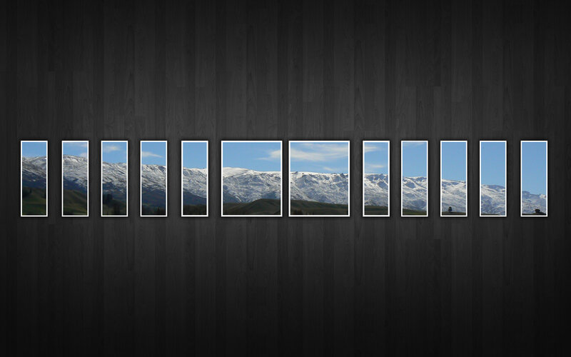 mountain landscape collage