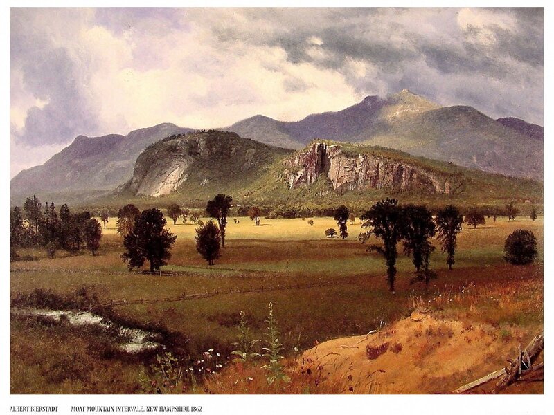 Mountain Landscape — Green, Dramatic, Afternoon, Painting