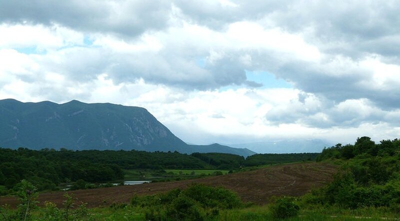 Mountain Landscape — Green, Overcast