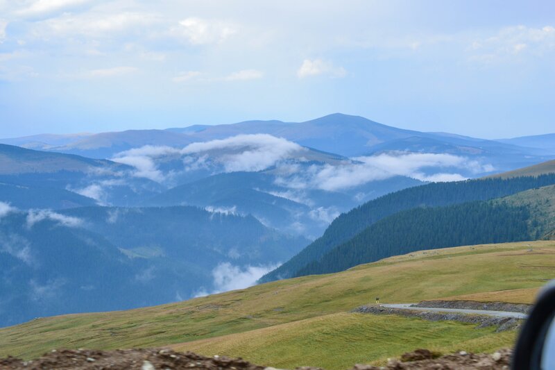 Mountain Landscape — Green, Serene, Afternoon, Photograph, Clouds