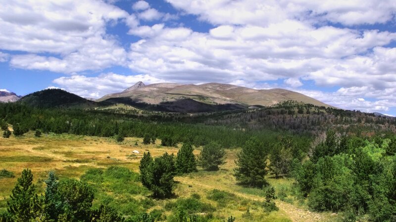 Mountain Landscape — Green, Serene, Afternoon, Photograph, Trees, Grassland