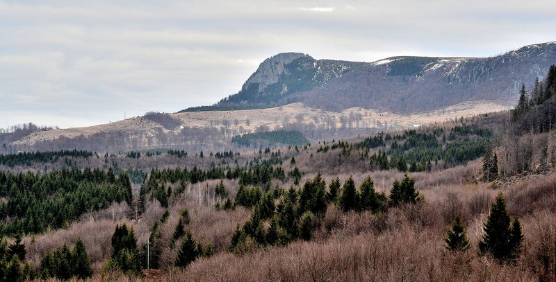 Mountain Landscape — Green, Serene, Autumn, Photograph