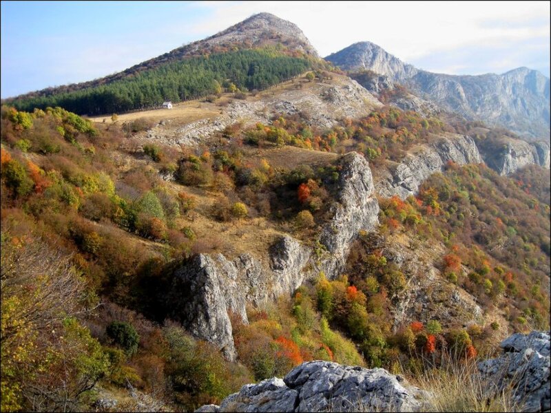 Mountain Landscape — Green, Serene, Autumn