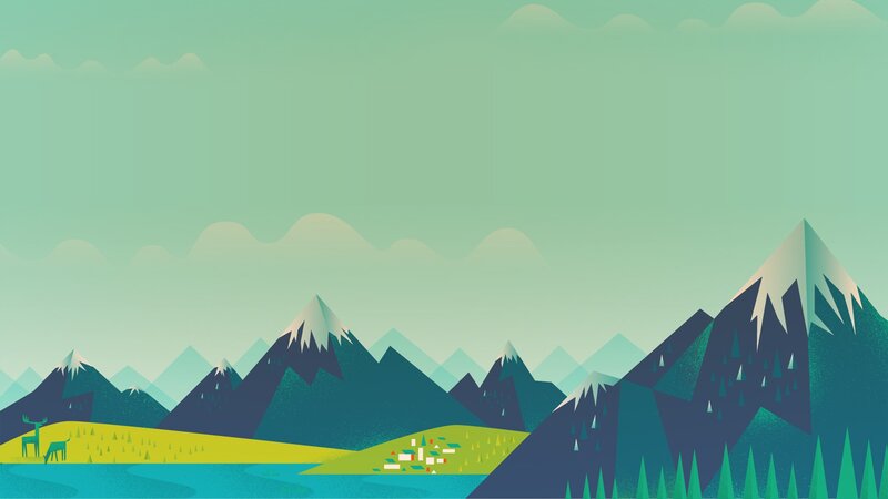 mountain landscape illustration