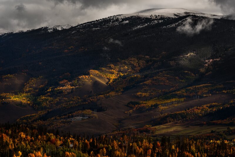 Mountain Landscape in Autumn — Brown, Dramatic