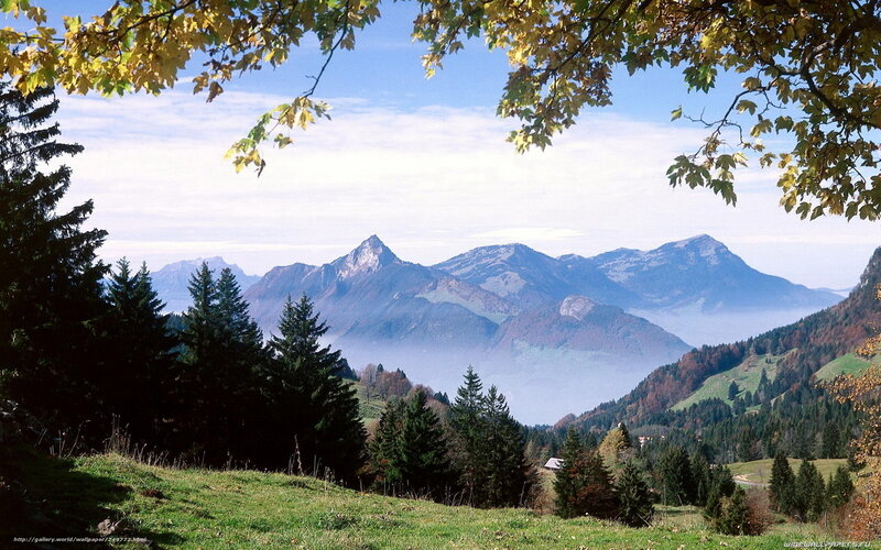 Mountain landscape in autumn