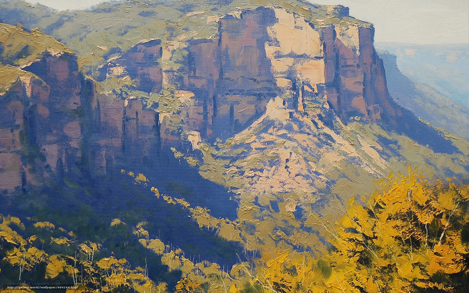 Mountain landscape painting