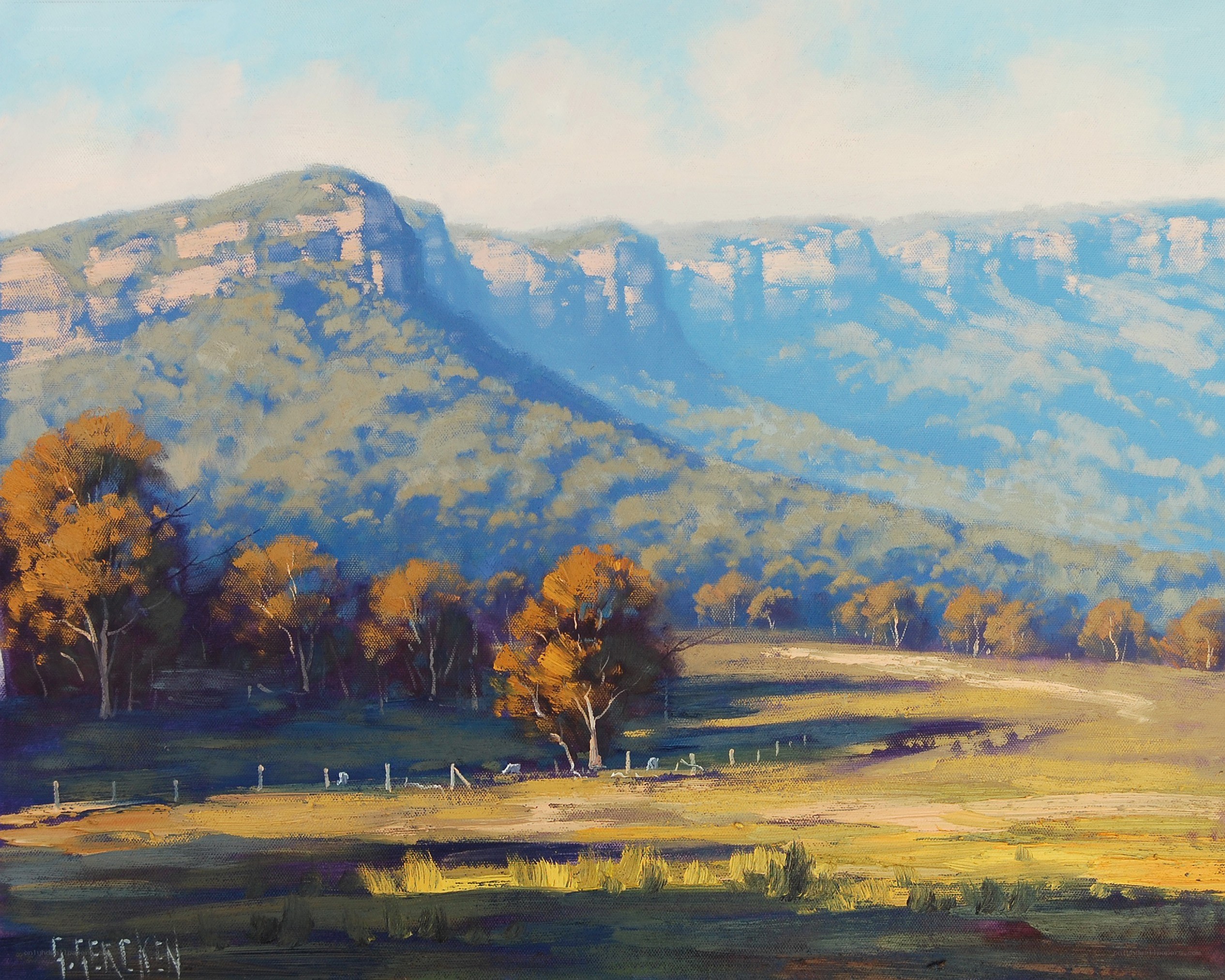 Mountain landscape painting