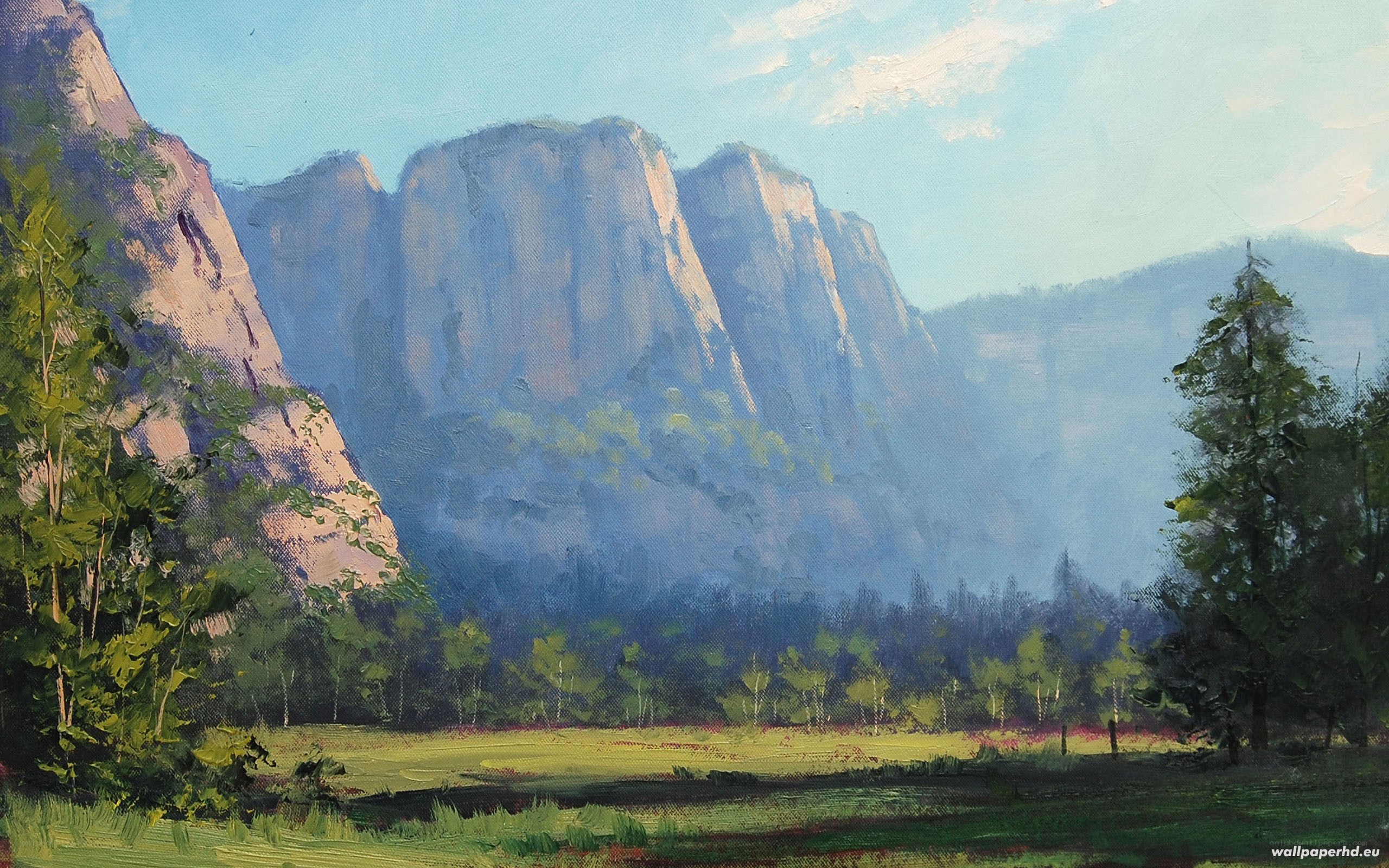 Mountain landscape painting