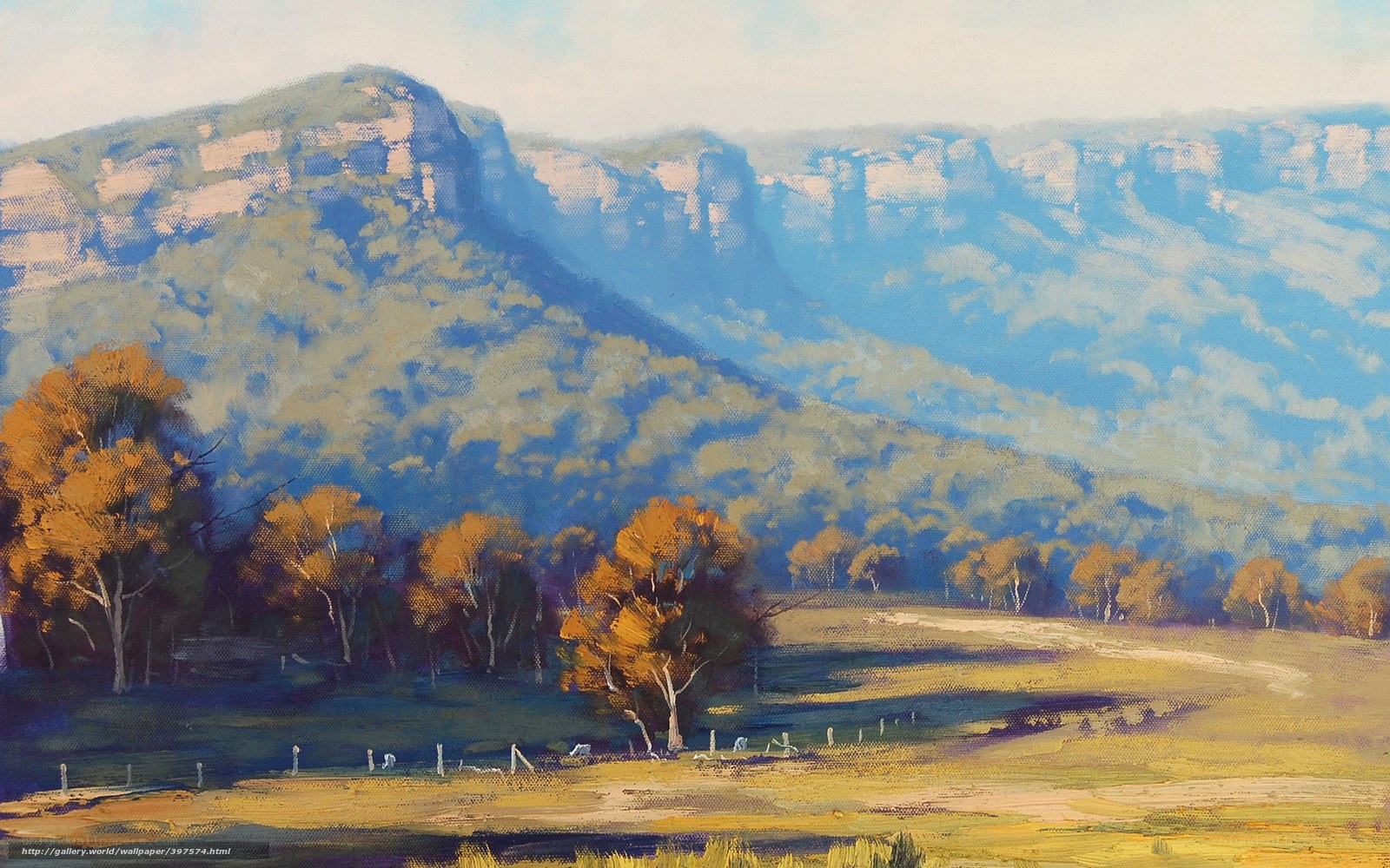 Mountain landscape painting