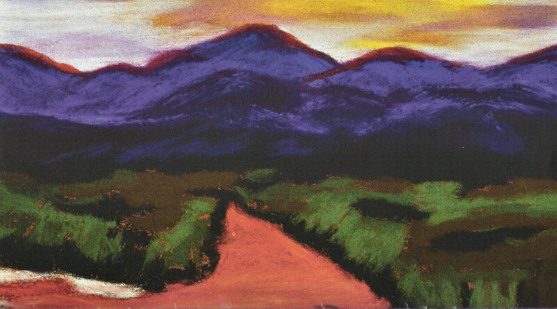 Mountain Landscape — Purple