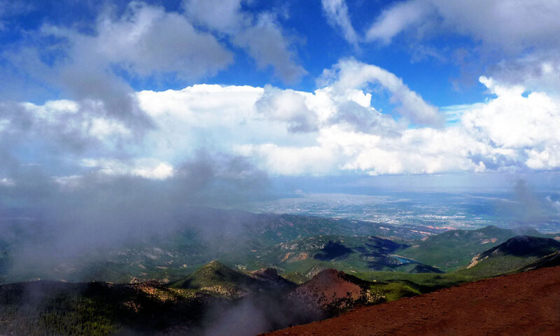 Mountain Landscape View — Blue, Dramatic