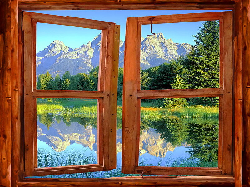 Mountain Landscape View — Blue, Serene