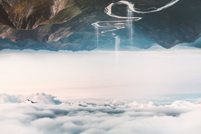 Mountain Landscape — White, Serene