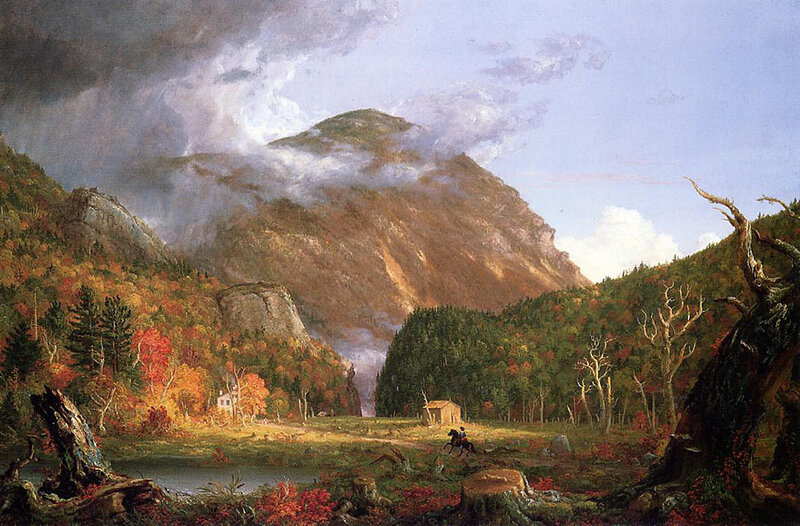 Mountain landscape with autumn foliage