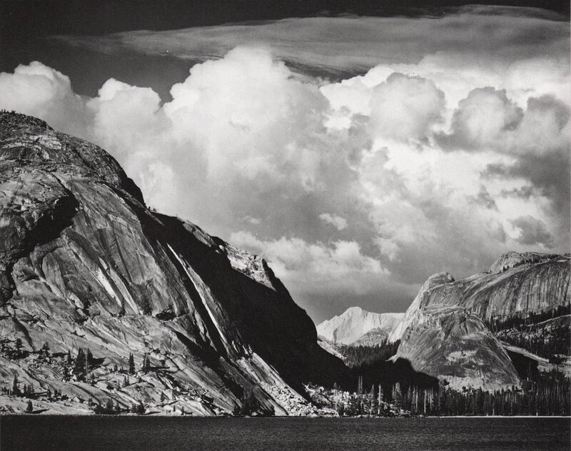 Mountain landscape with clouds