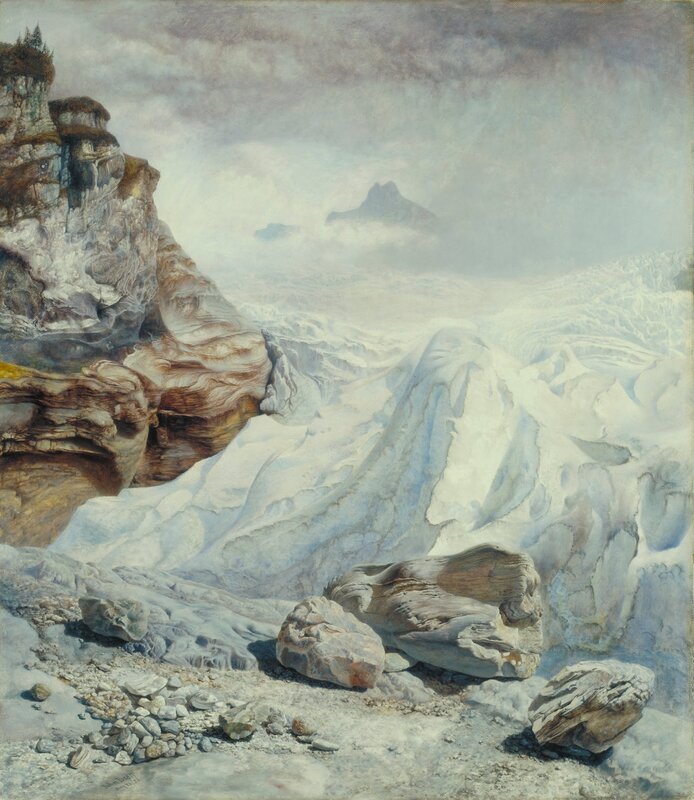 Mountain landscape with glacier