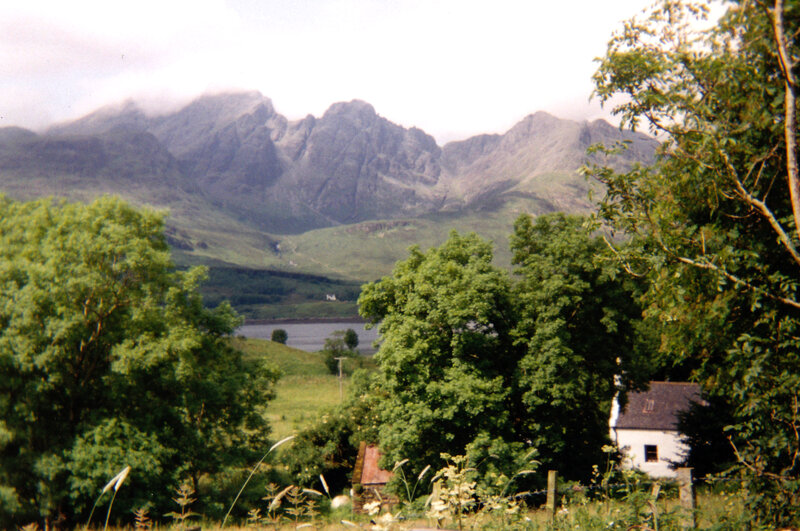 mountain landscape with lake