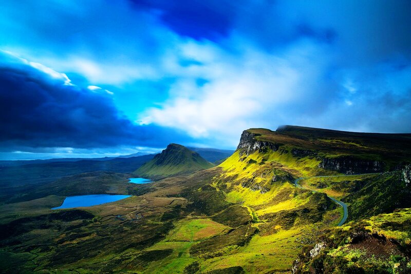 Mountain Landscape with Lakes