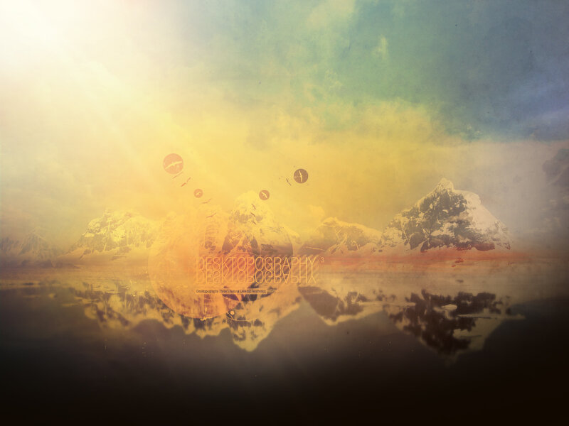 Mountain landscape with reflection