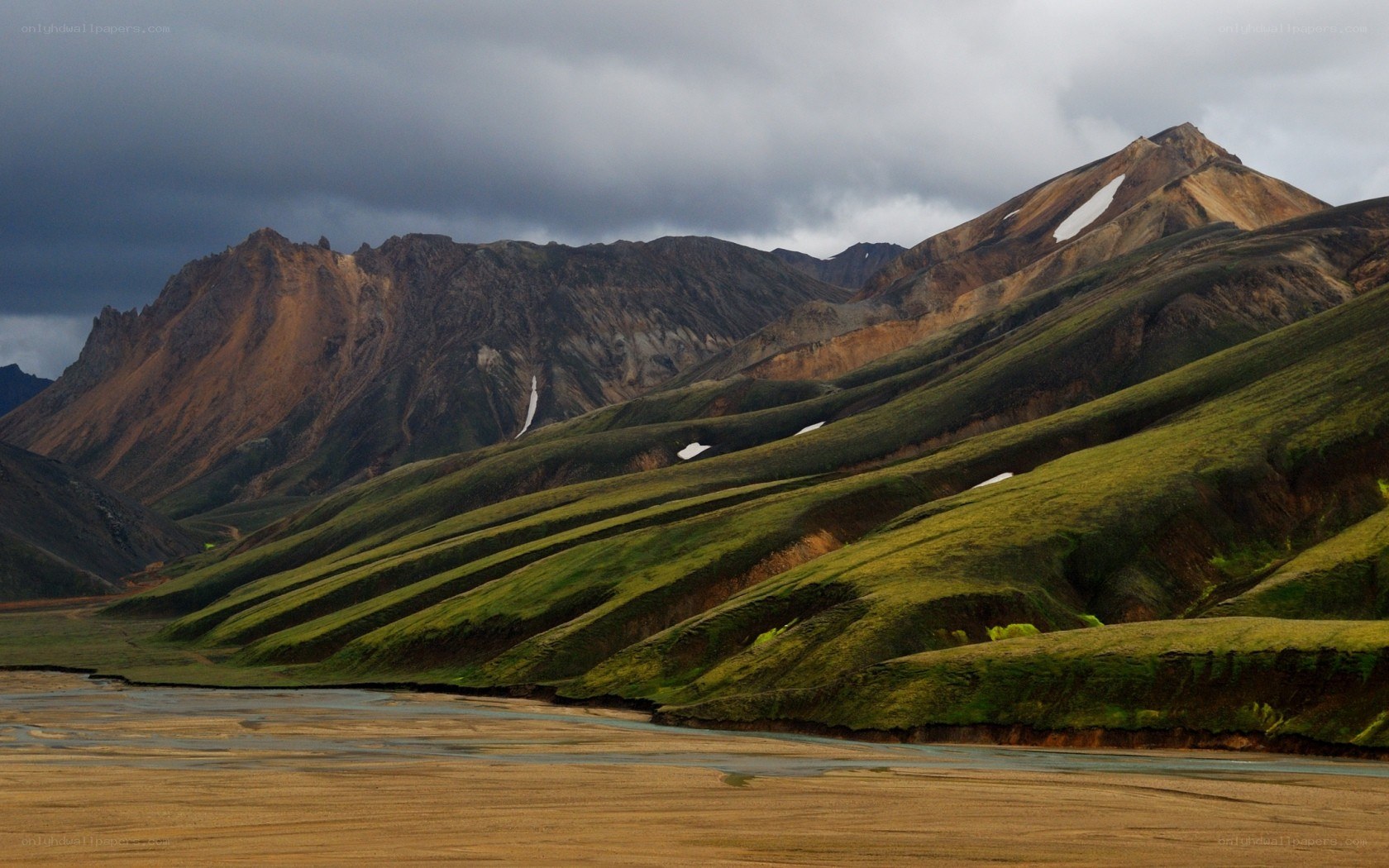 Mountain landscape with river