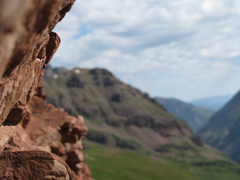 mountain landscape with rocks
