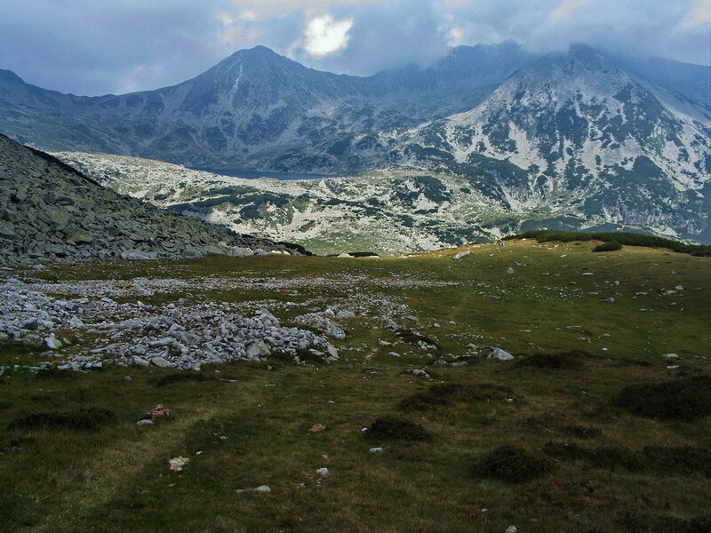 Mountain landscape with rocky terrain