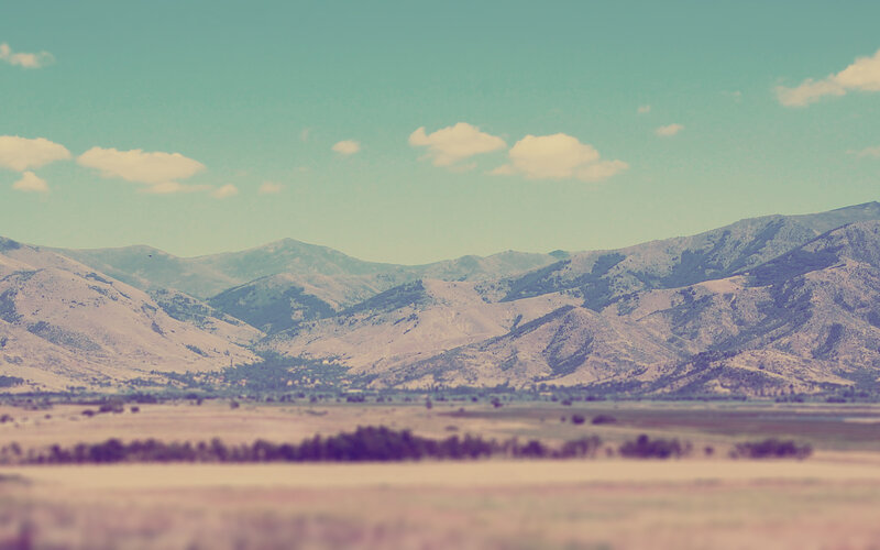 mountain landscape with sky