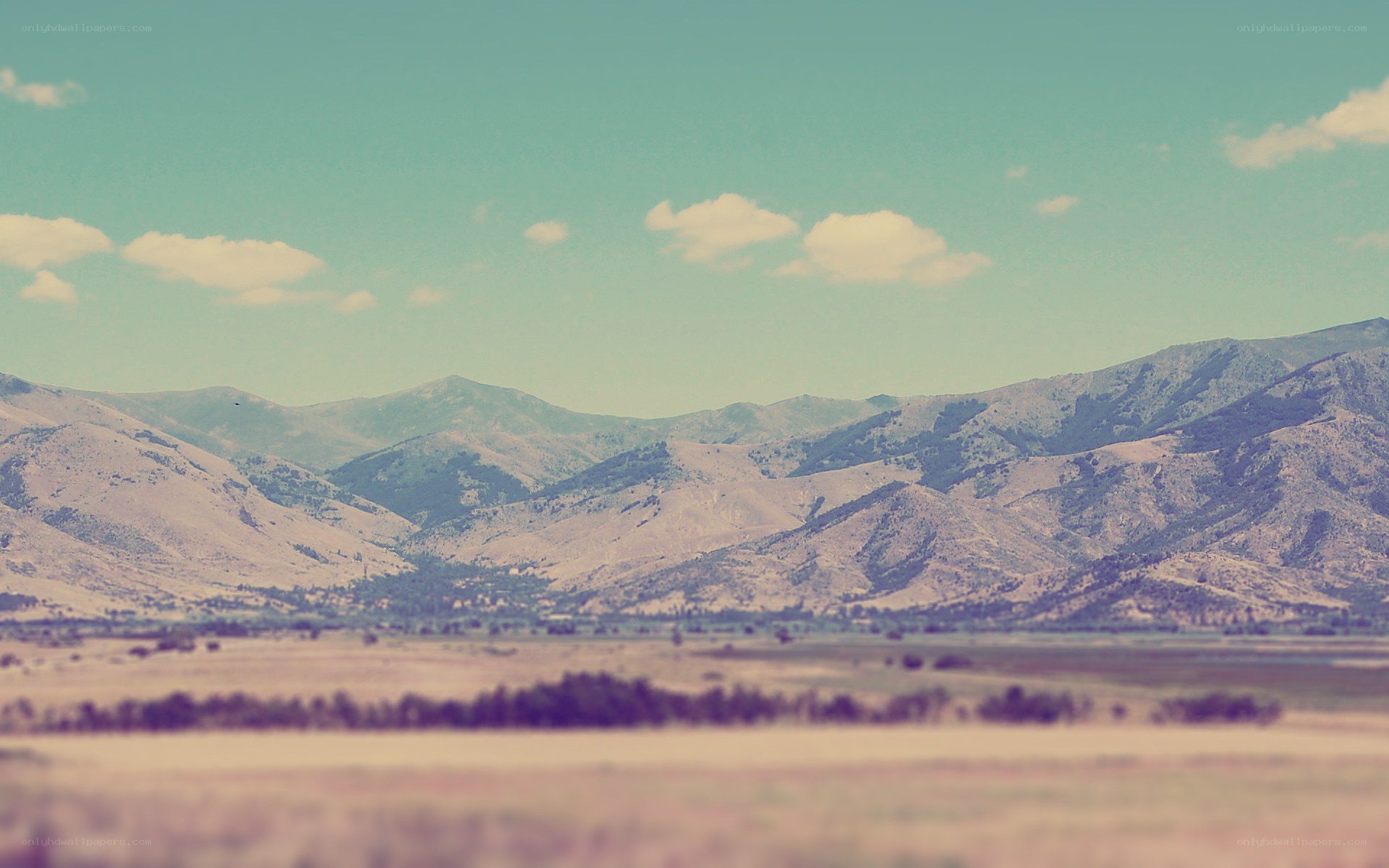 mountain landscape with sky