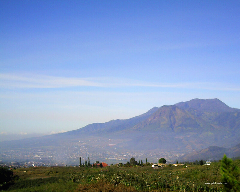 Mountain Landscape with Town