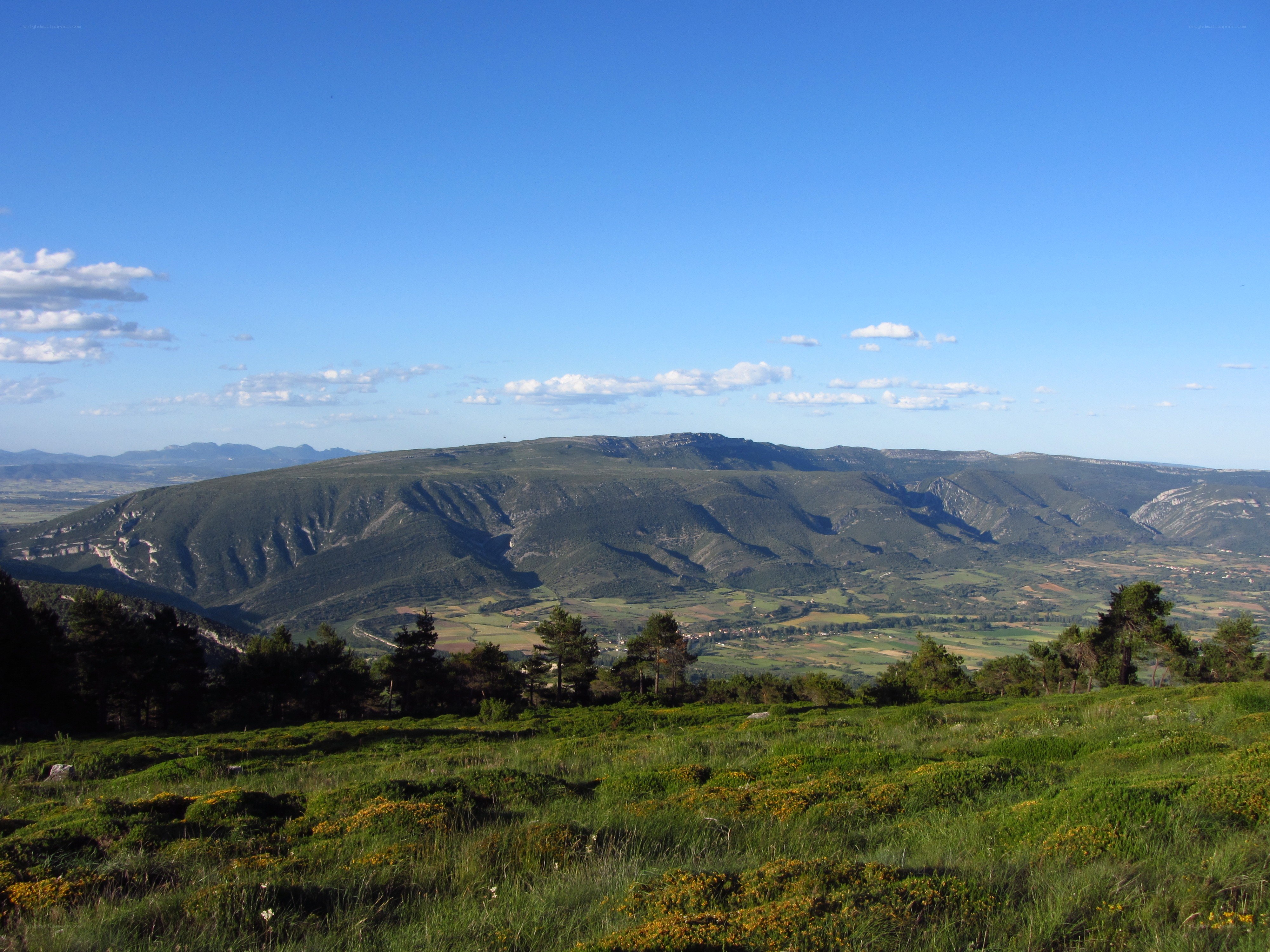 Mountain landscape with valley