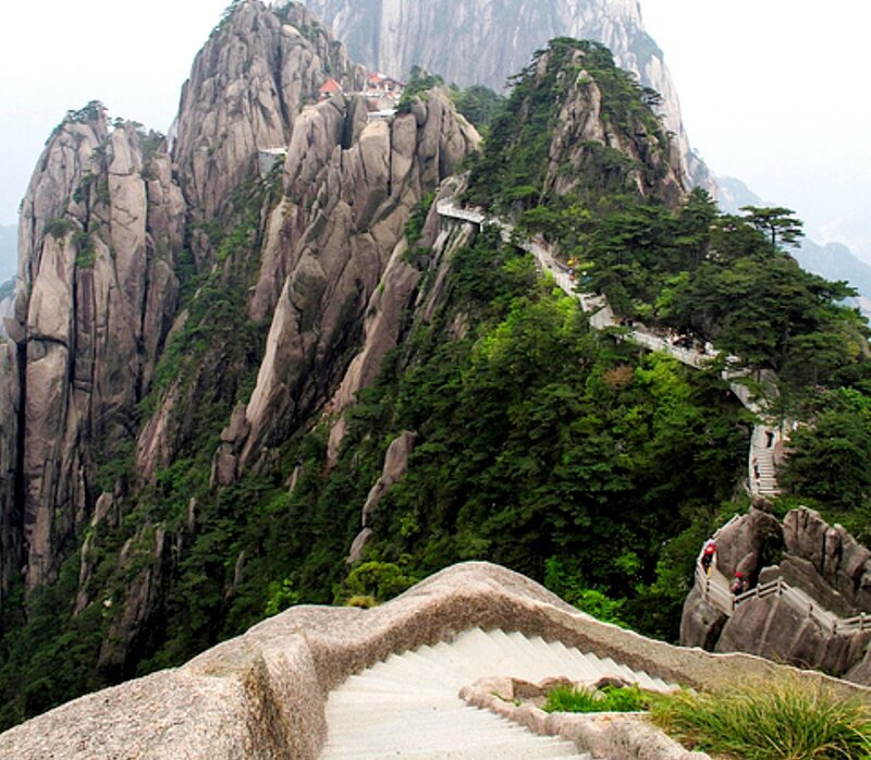Mountain Path with Stairs