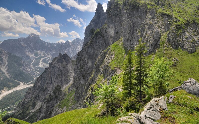 Mountain Peak and Valley