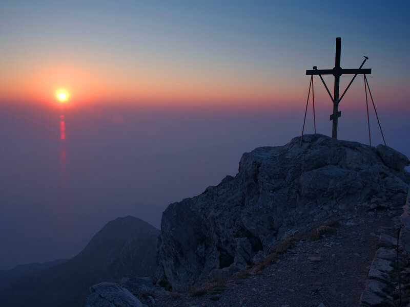 Mountain Peak Cross