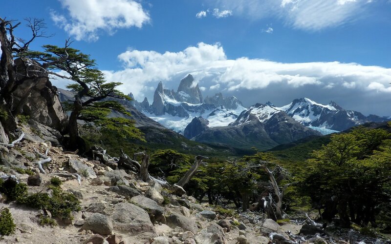 Mountain Peak in Andes
