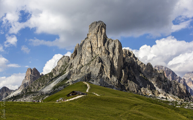 Mountain Peak with Hut
