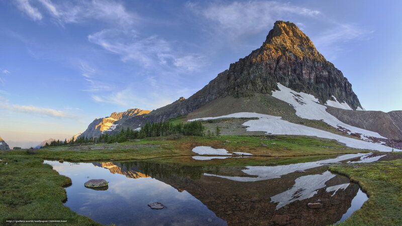 Mountain Peak with Reflection