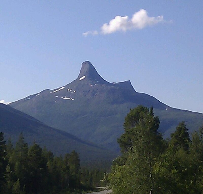 Mountain Peak with Snow