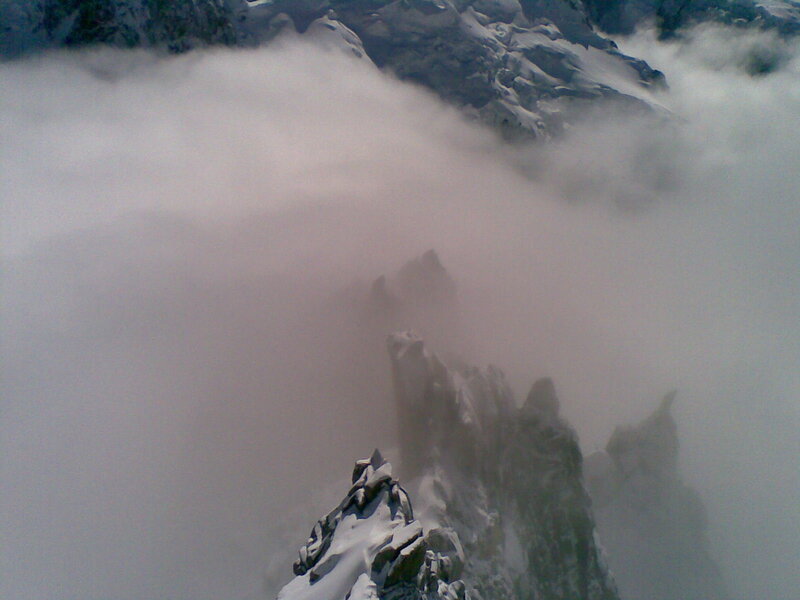 Mountain peaks above the clouds