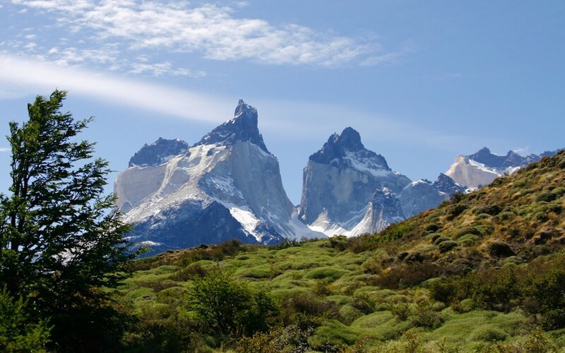 Mountain Peaks in Patagonia — Green