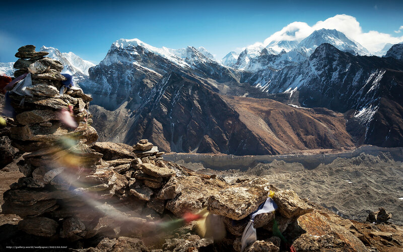 Mountain prayer flags
