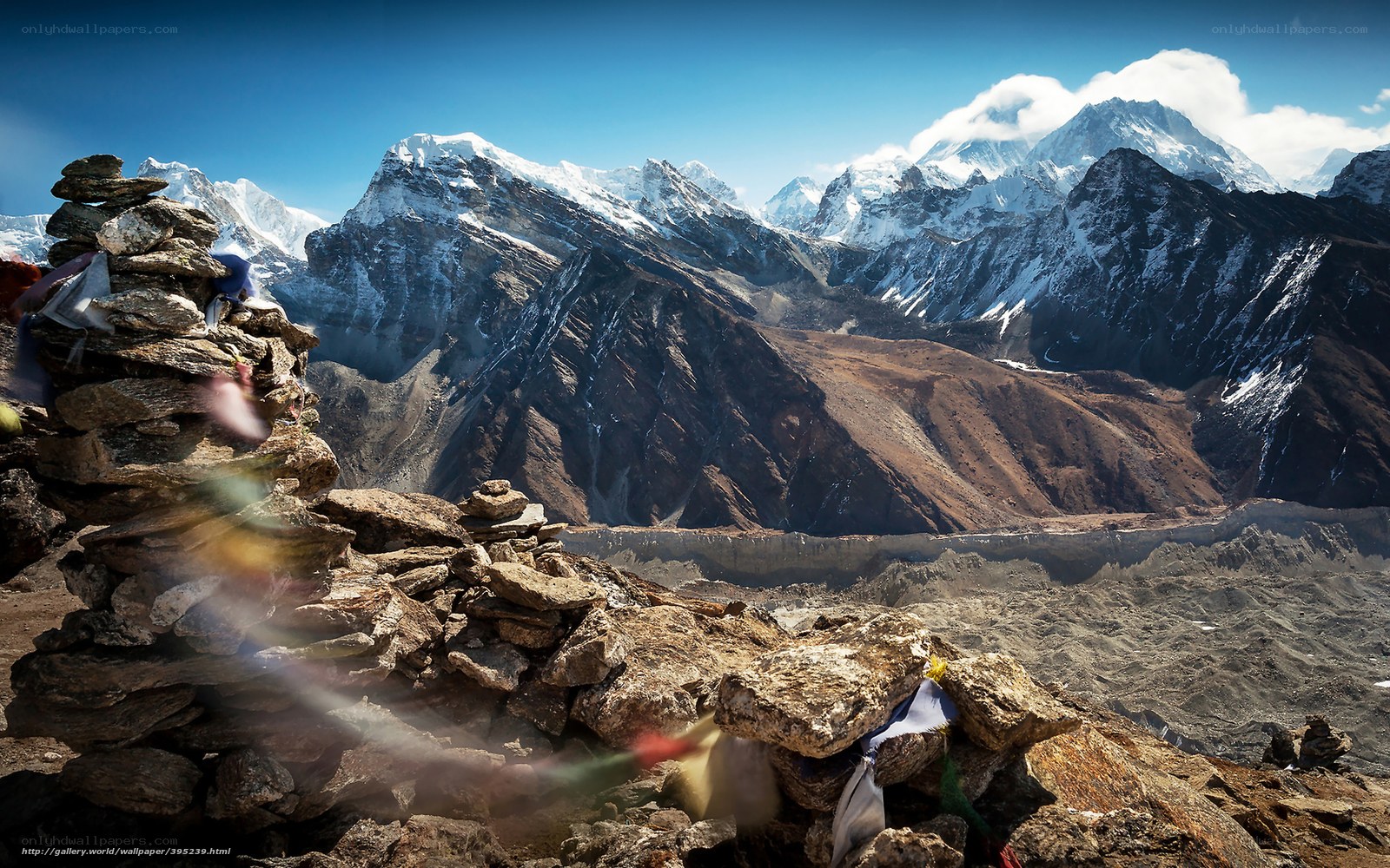 Mountain prayer flags