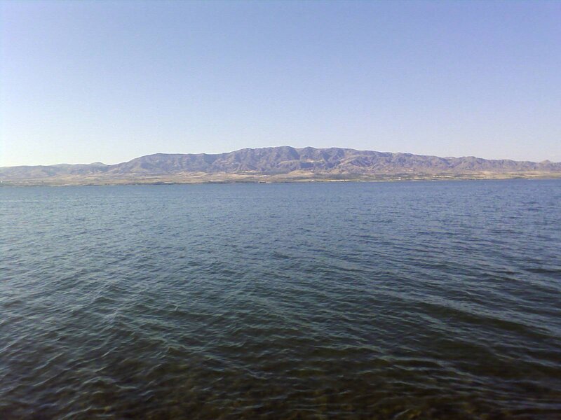 Mountain Range Across Lake