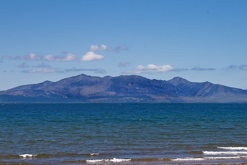 Mountain Range Across Water