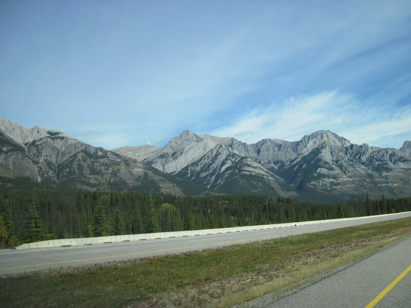 Mountain Range and Highway