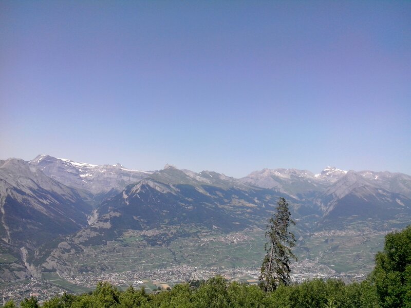 Mountain Range and Valley — Blue, Serene